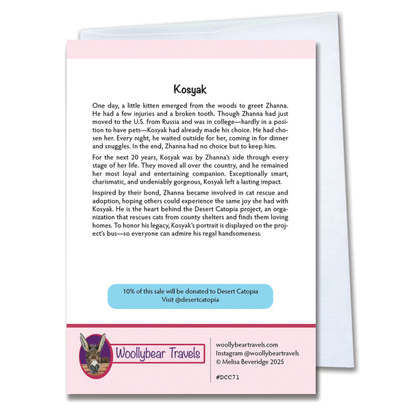 Cat Greeting Card– Kosyak