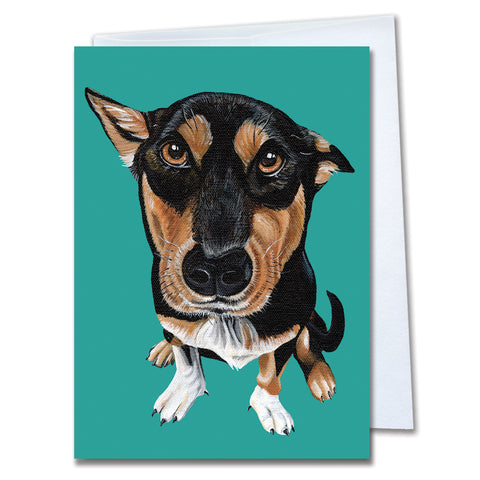Dog Greeting Card– Mistique