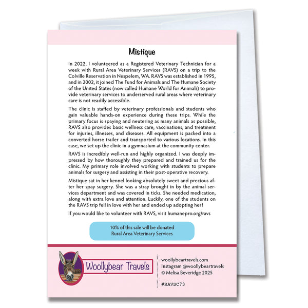 Dog Greeting Card– Mistique