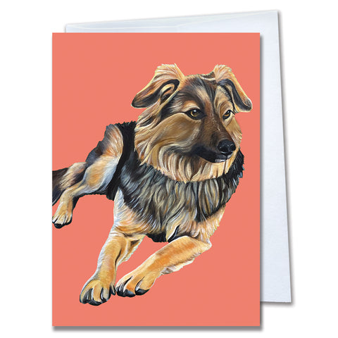 Dog Greeting Card– Roxie