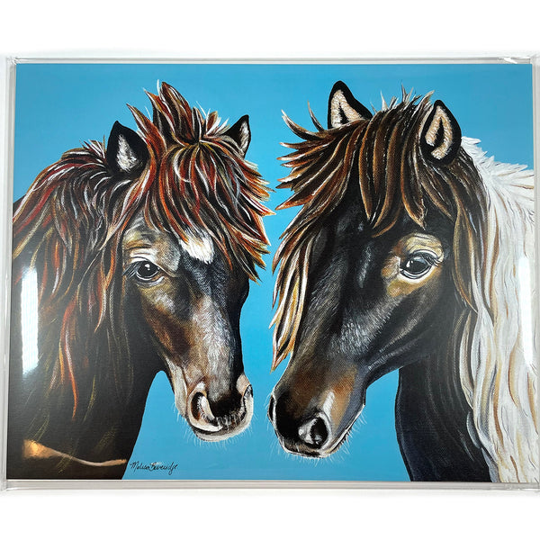 Miniature Horses Fine Art Print – Felicity and Wildfire
