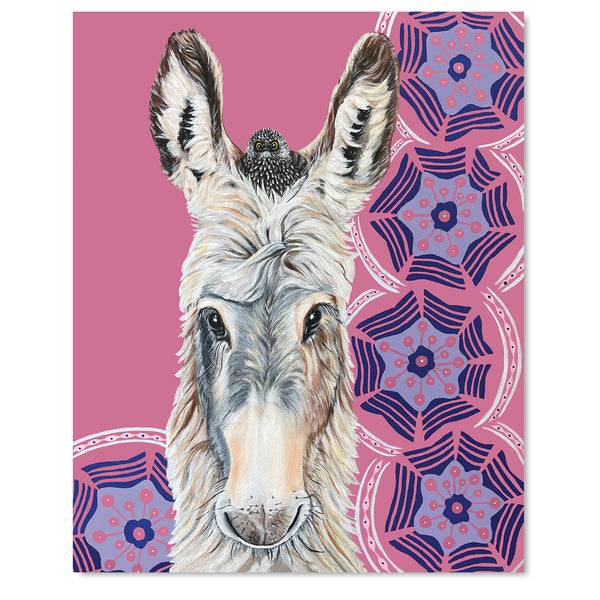 Donkey Fine Art Print – Pumpkin and Babbles